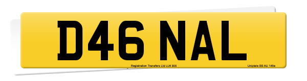 Registration number D46 NAL